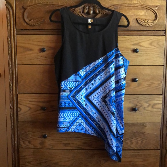 Chenault Tops - NWOT Asymmetric Blouse